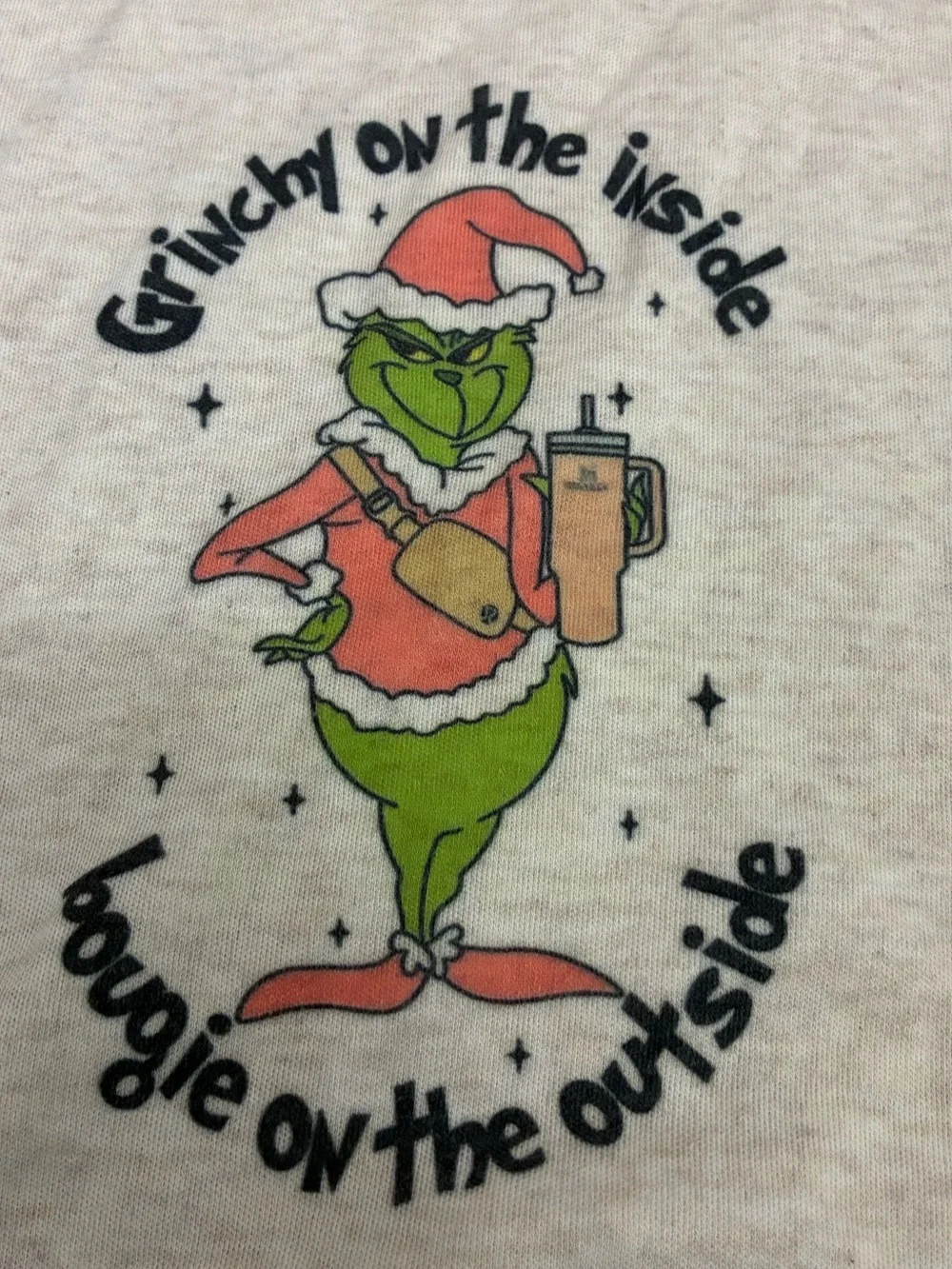 Bougie Grinch Long Sleeve Onesie